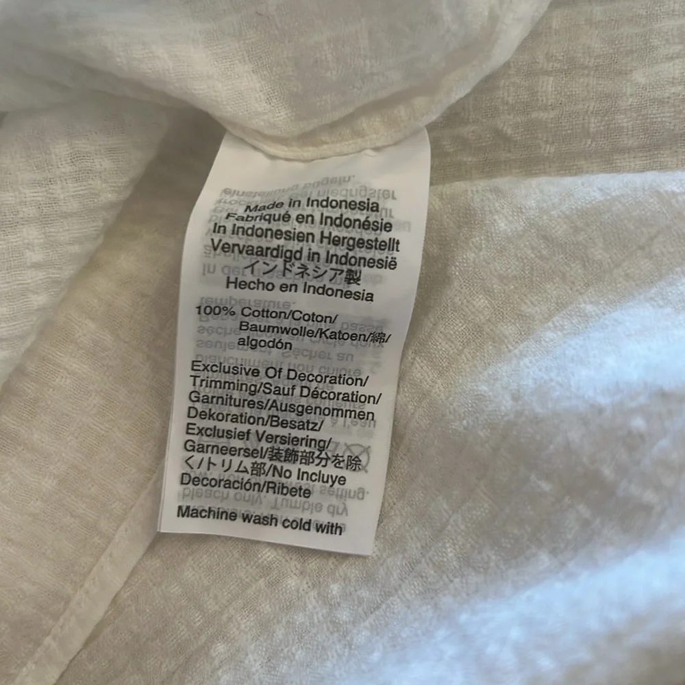 J. Crew Swim Cover Up White XXS - Picture 5 of 5
